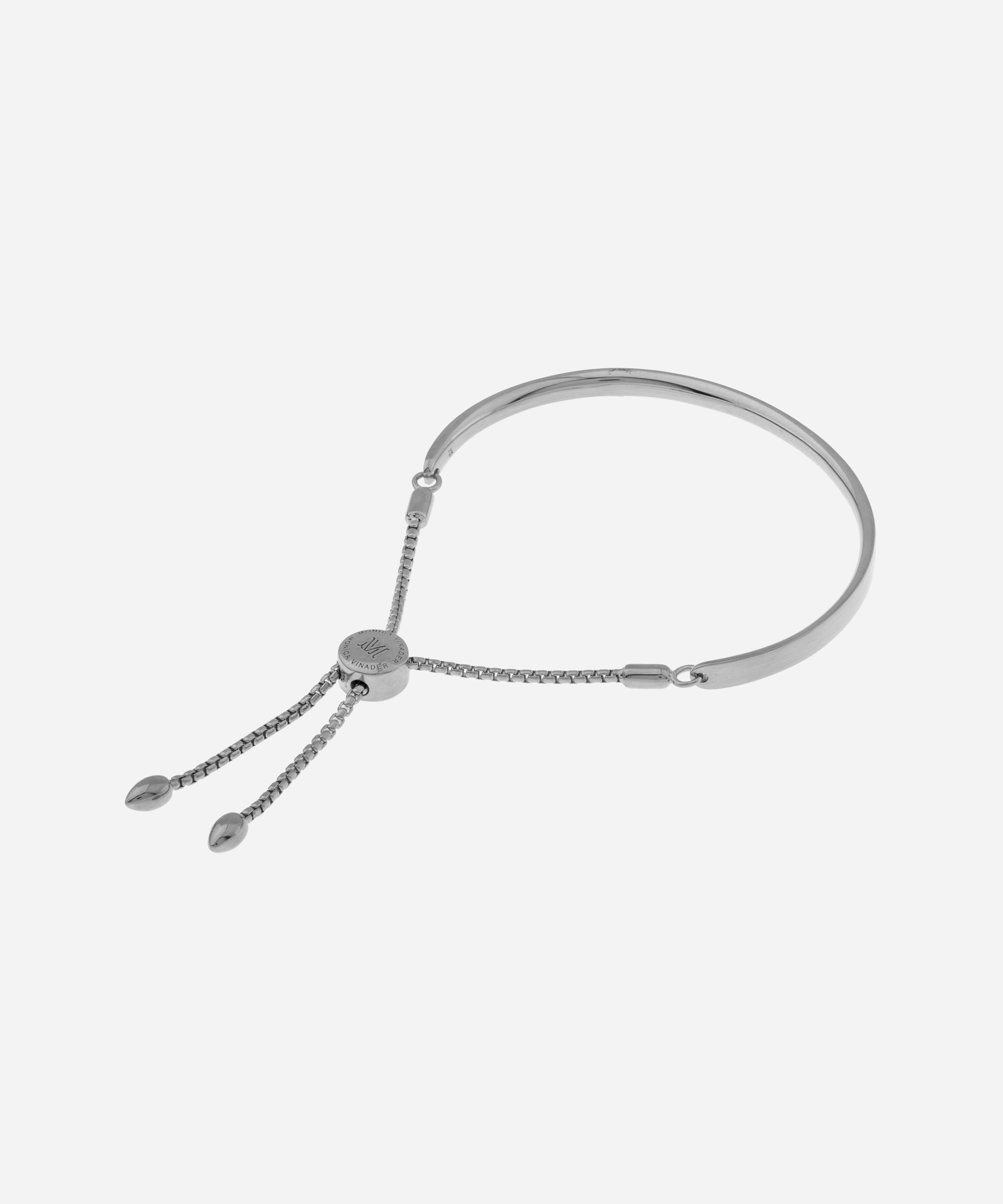 Monica Vinader - Silver Fiji Chain Friendship Bracelet image number 3