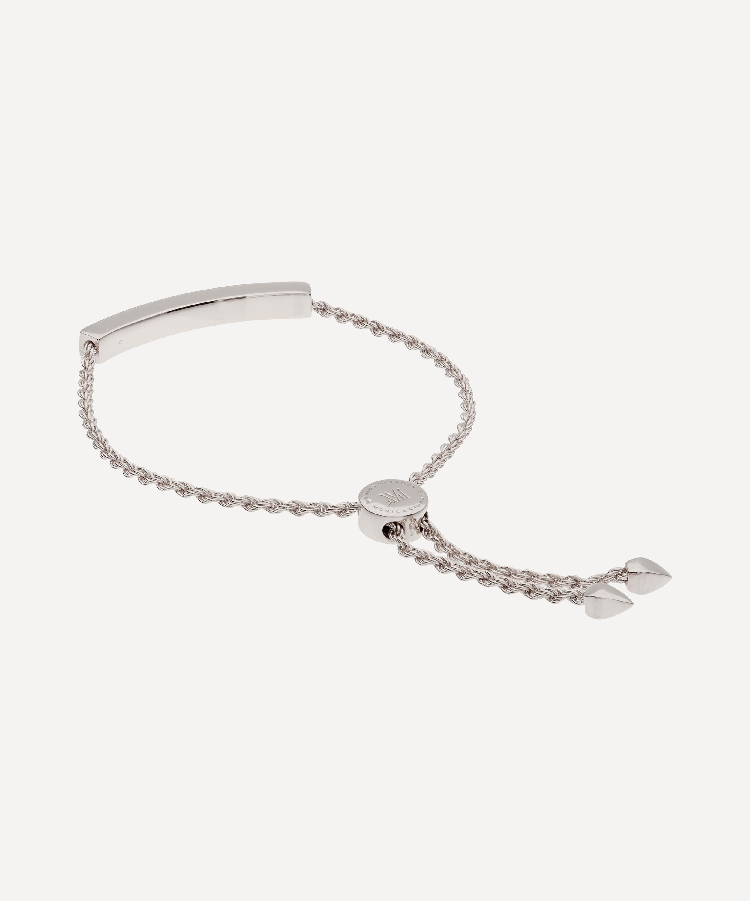 Monica Vinader - Silver Linear Chain Bracelet image number 
