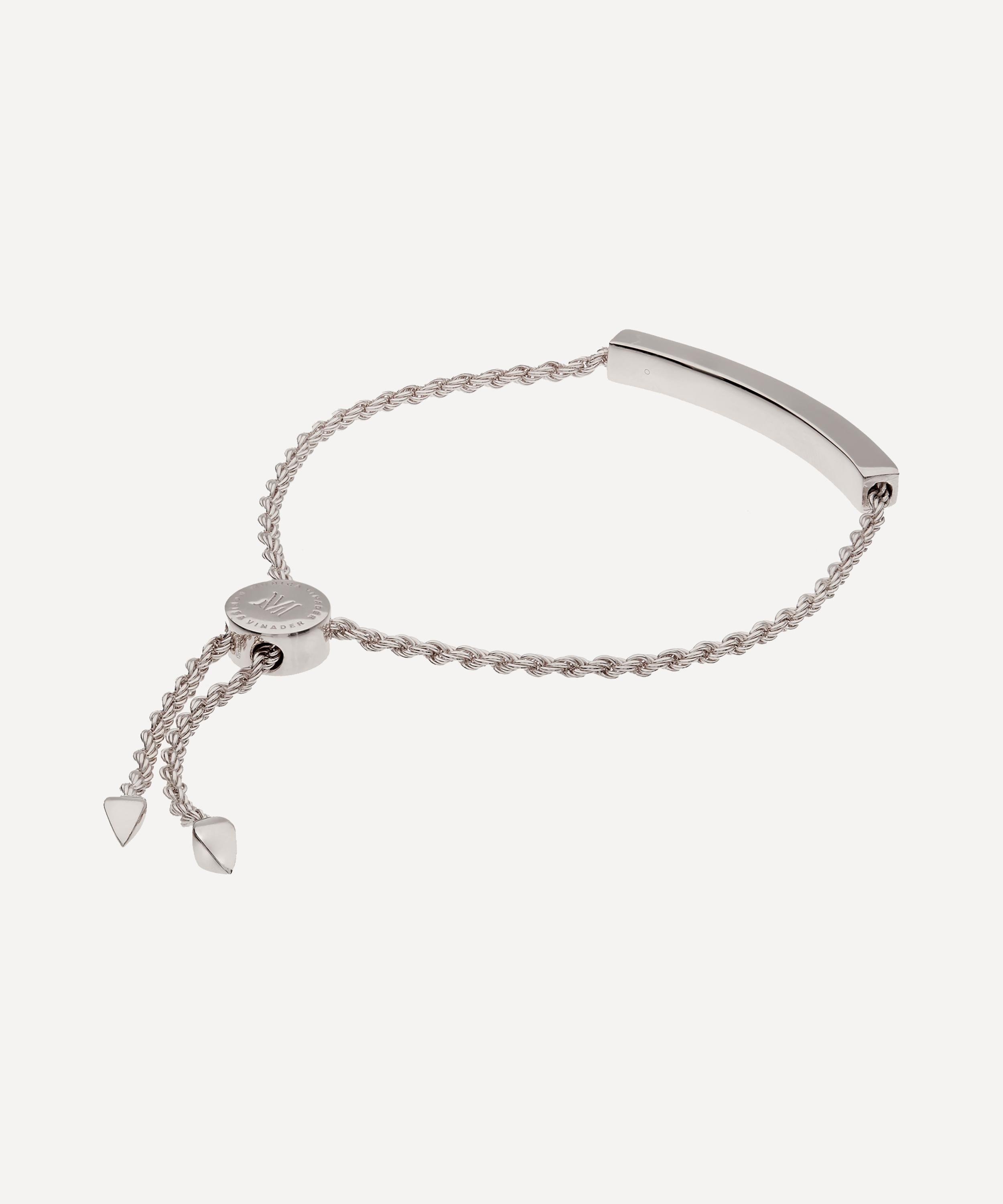 Monica Vinader - Silver Linear Chain Bracelet image number 