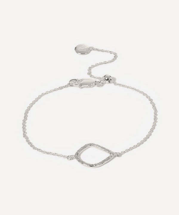 Monica Vinader - Silver Riva Diamond Kite Chain Bracelet image number null