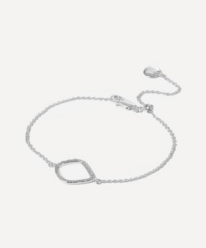Monica Vinader - Silver Riva Diamond Kite Chain Bracelet image number 2