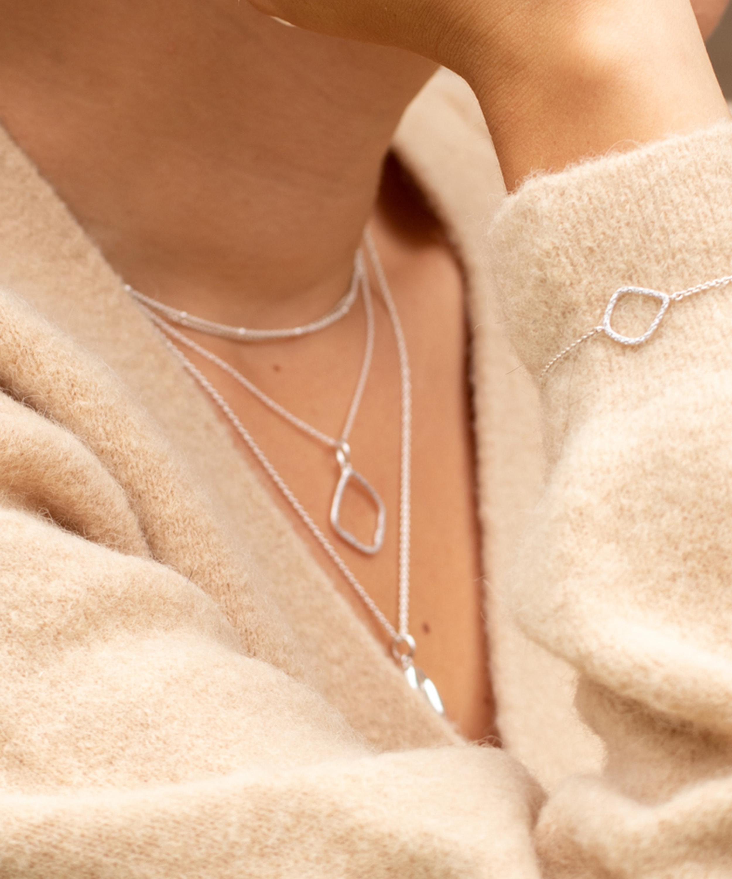 Monica Vinader Riva Diamond Hoop Pendant Liberty