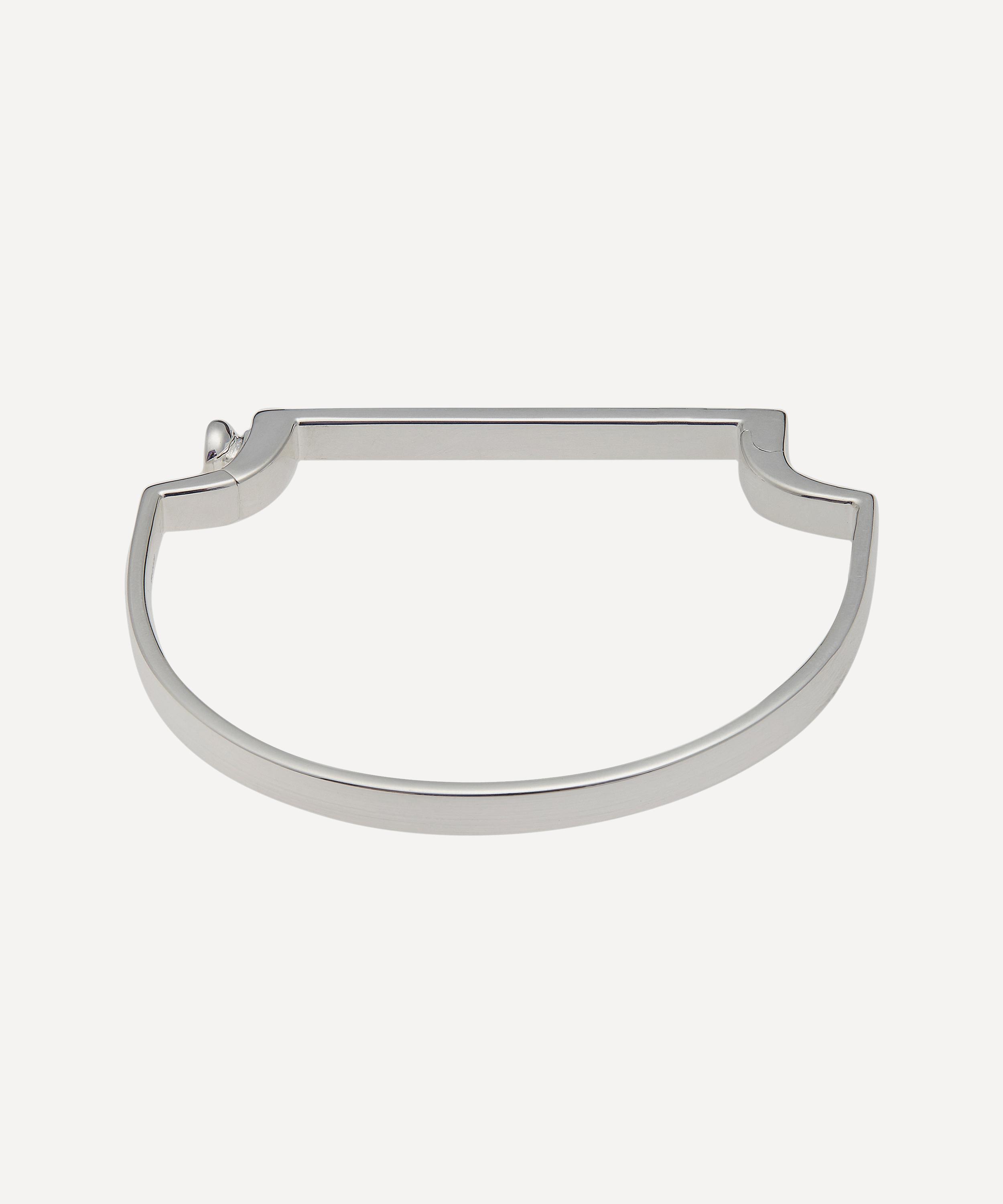 Monica Vinader - Sterling Silver Signature Thin Bangle Bracelet image number 0