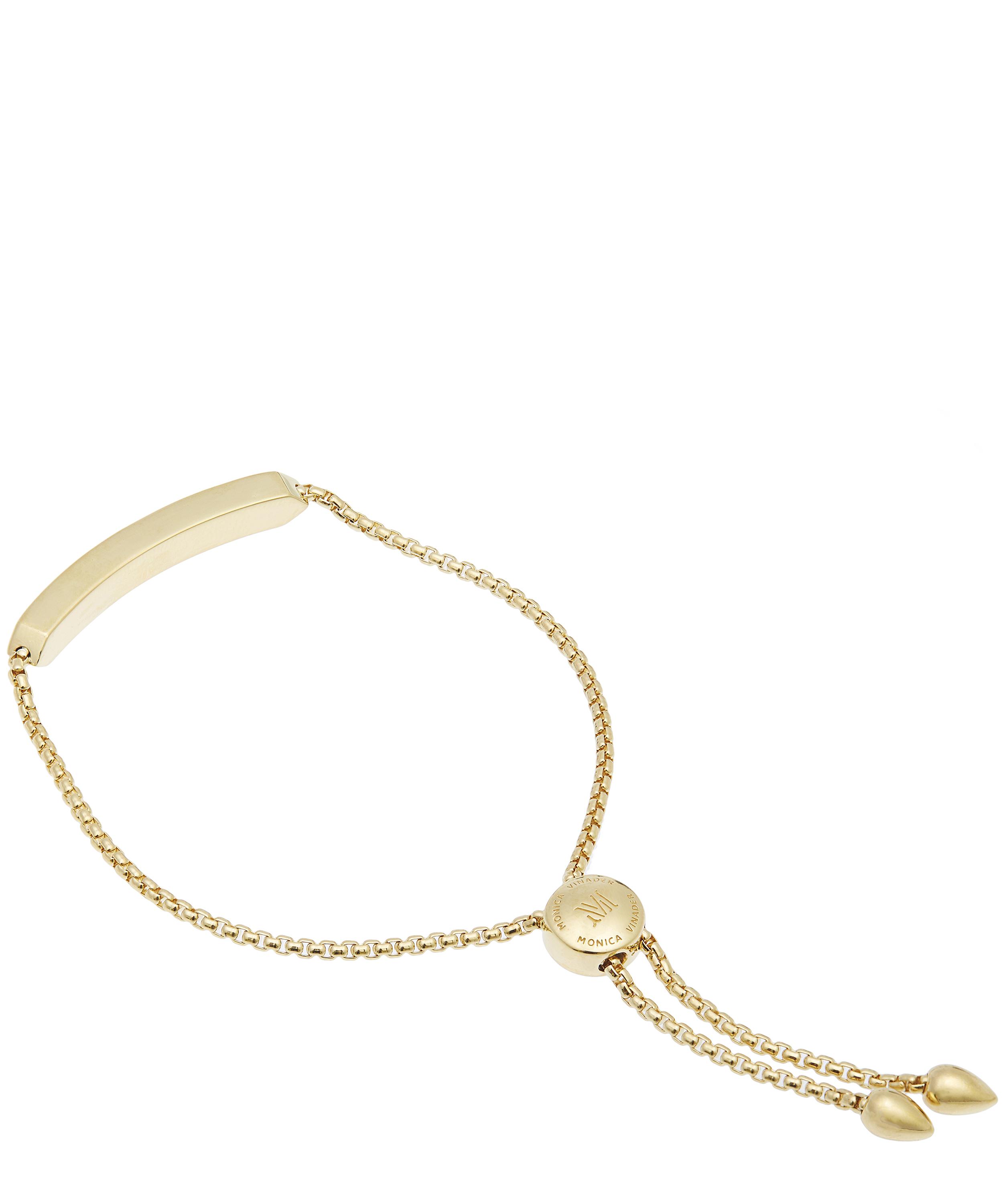 Monica Vinader - Gold Plated Vermeil Silver Baja Skinny Diamond Bracelet image number 2