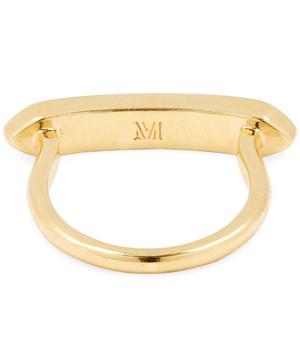 Monica Vinader - Gold Plated Vermeil Silver Baja Skinny Diamond Ring image number 3