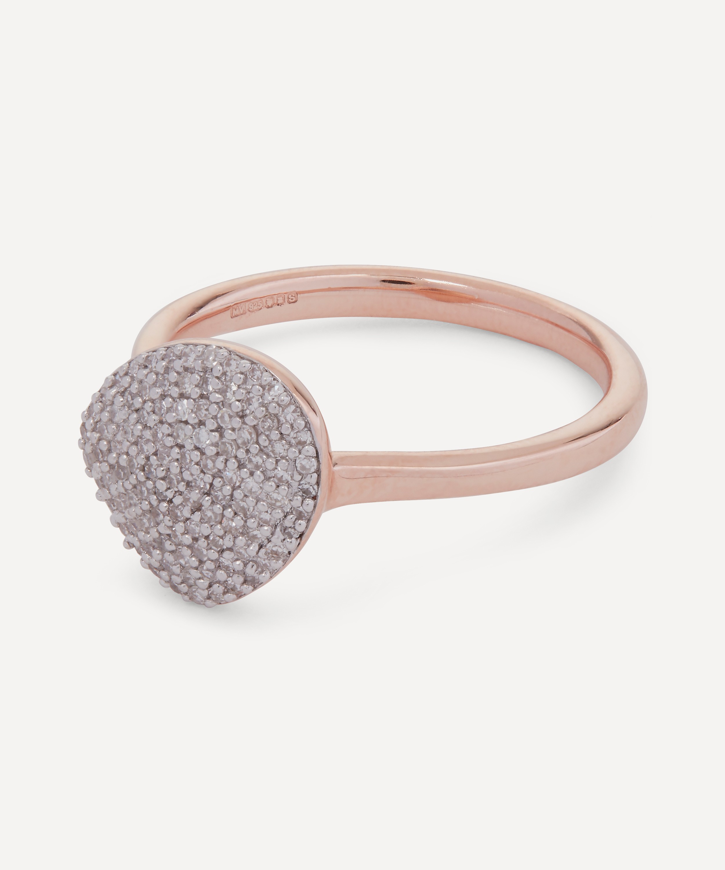 MONICA VINADER Nura Pebble Rose gold on sale 7.5