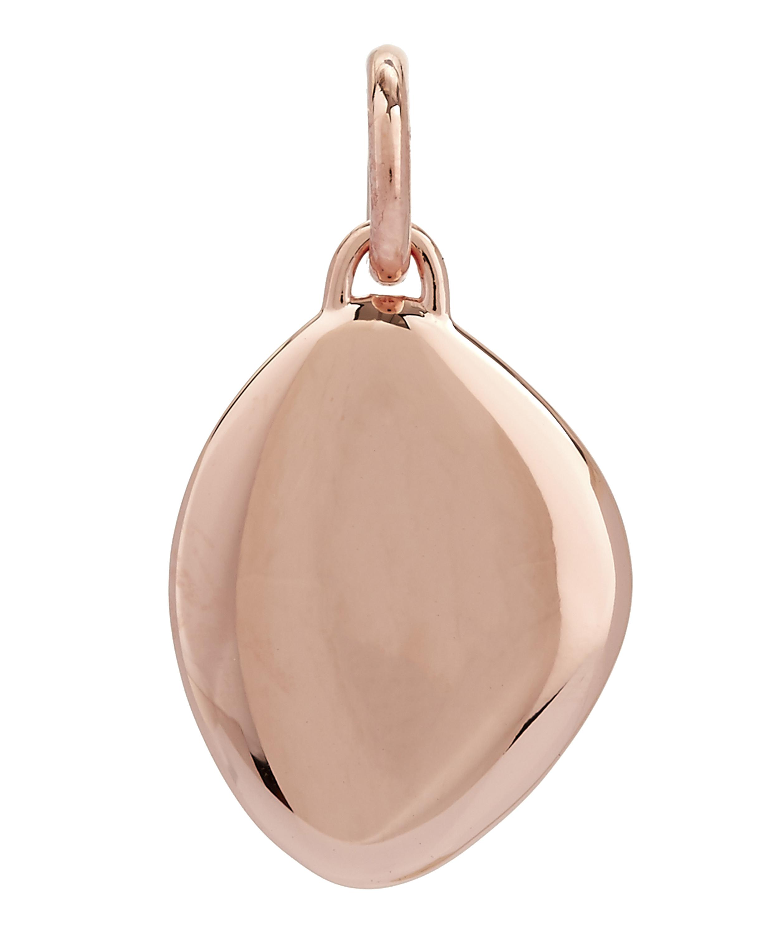 Monica Vinader - Rose Gold Plated Vermeil Silver Nura Teardrop Pendant image number 0