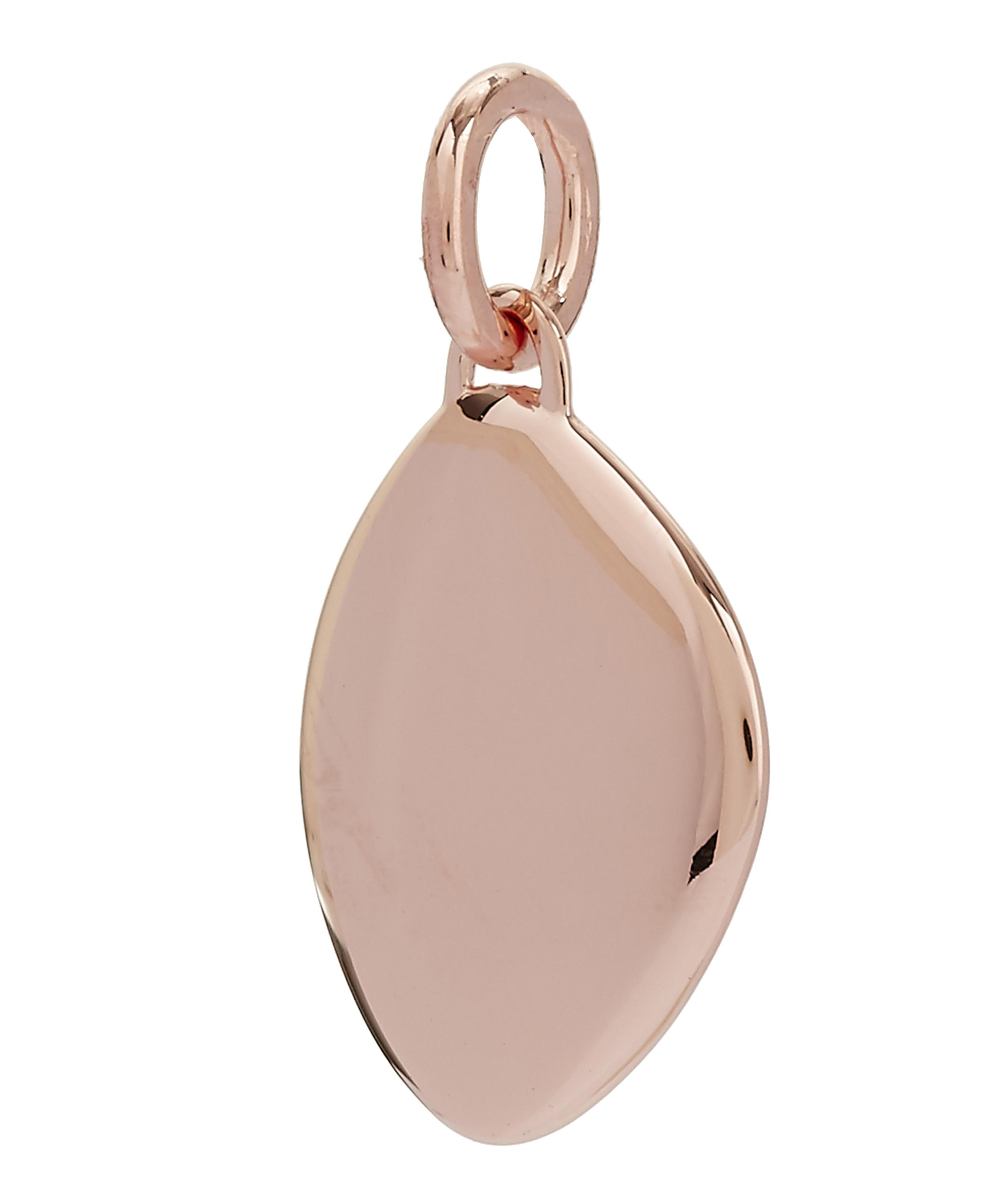 Monica Vinader - Rose Gold Plated Vermeil Silver Nura Teardrop Pendant image number 2