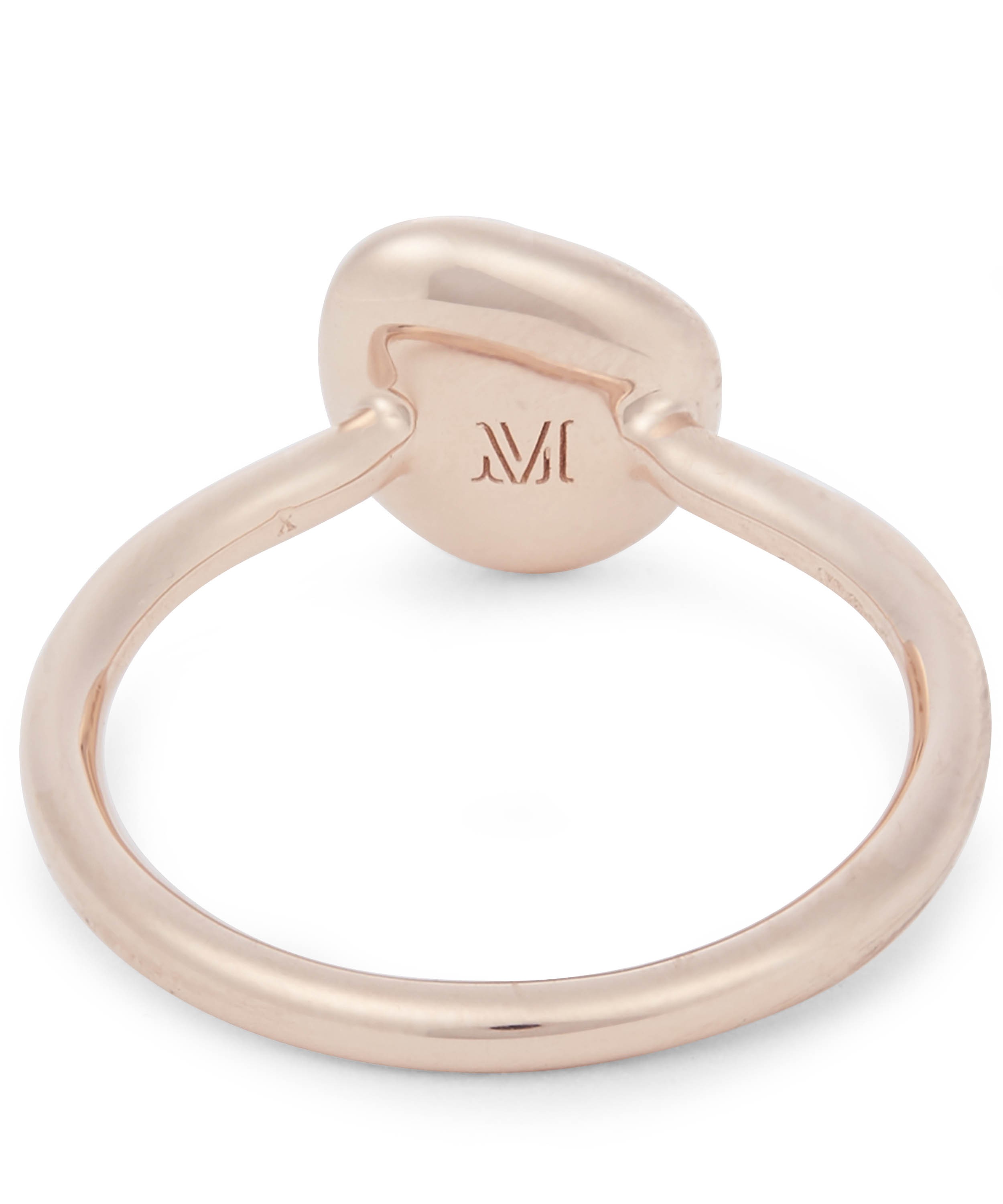 Monica Vinader Rose Gold Plated Vermeil Silver Nura Small Pebble Stacking  Ring | Liberty