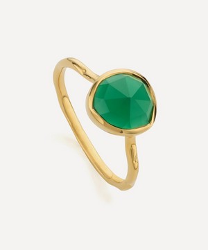 Monica Vinader - 18ct Gold-Plated Vermeil Silver Siren Stacking Ring image number 0
