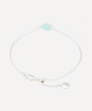 Monica Vinader - Silver Amazonite Siren Fine Chain Bracelet image number 3