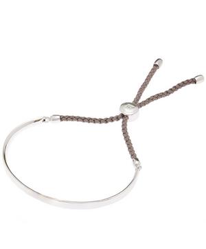 Monica Vinader - Silver Fiji Cord Friendship Bracelet image number 0