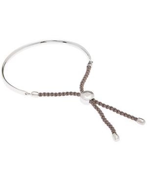 Monica Vinader - Silver Fiji Cord Friendship Bracelet image number 2