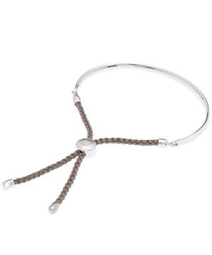 Monica Vinader - Silver Fiji Cord Friendship Bracelet image number 3