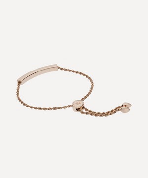 Monica Vinader - Rose Gold Plated Vermeil Silver Linear Chain Bracelet image number 3