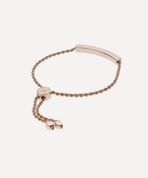 Monica Vinader - Rose Gold Plated Vermeil Silver Linear Chain Bracelet image number 4