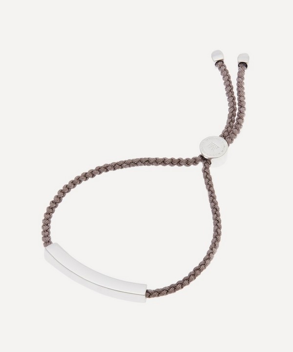 Monica Vinader - Silver Linear Cord Friendship Bracelet image number null