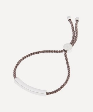 Monica Vinader - Silver Linear Cord Friendship Bracelet image number 0