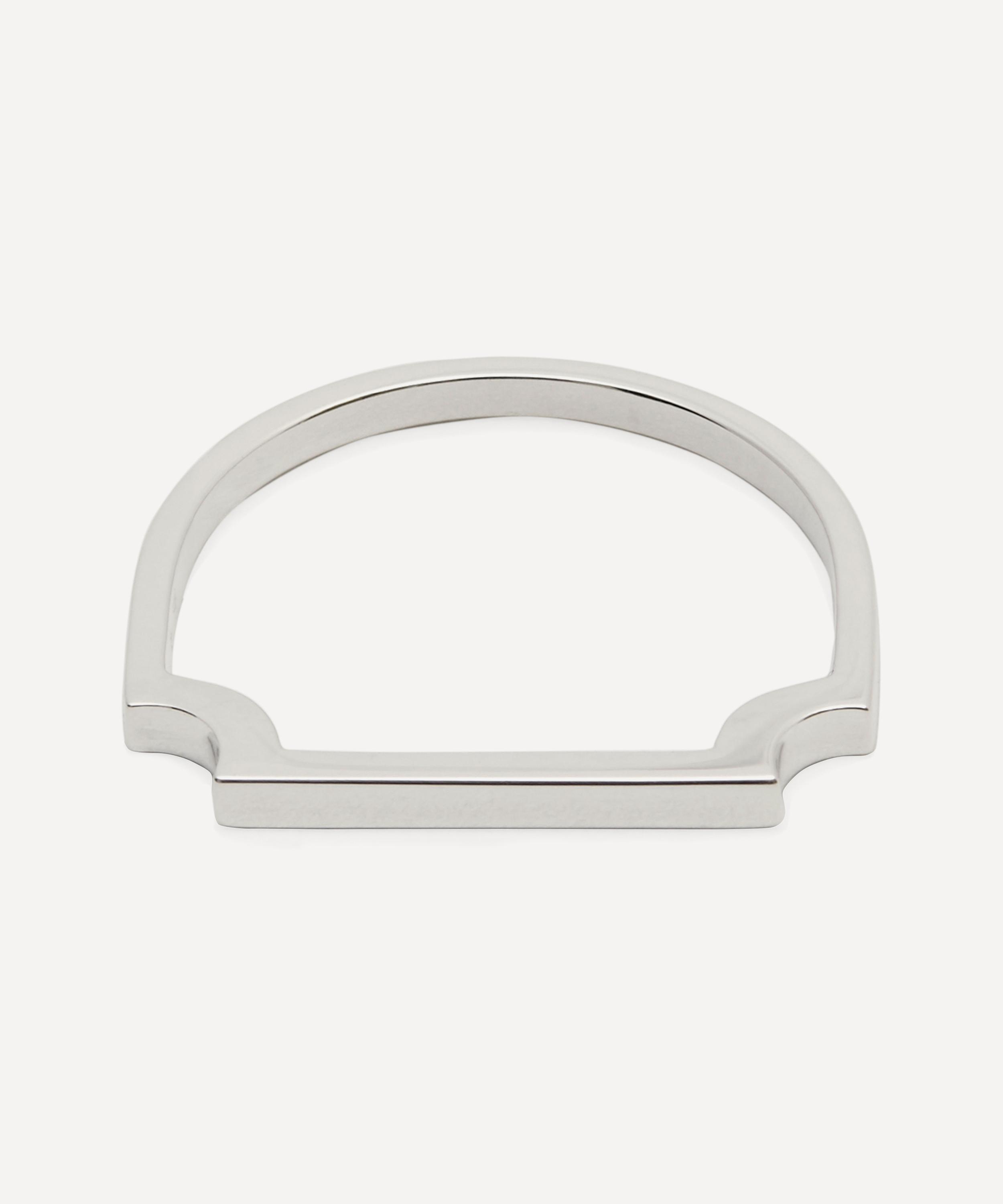 Monica Vinader - Silver Signature Thin Ring image number 