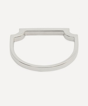 Monica Vinader - Silver Signature Thin Ring image number 2
