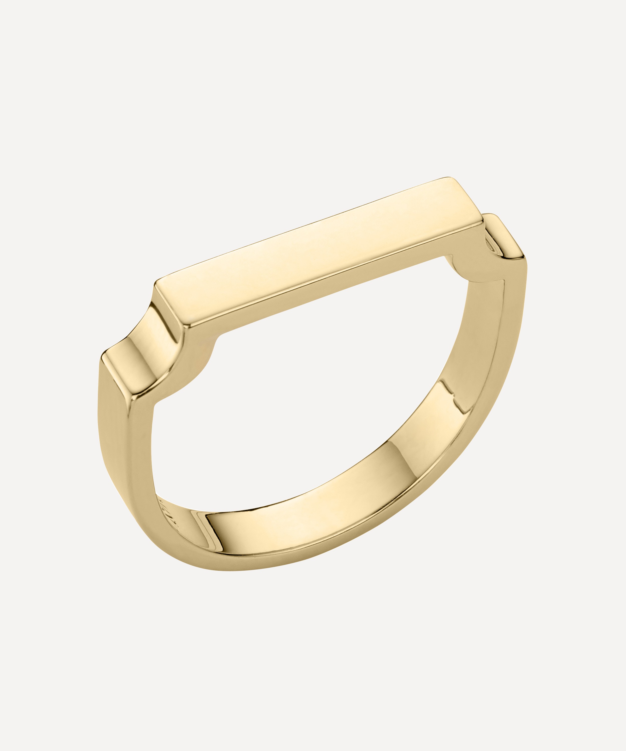 Monica Vinader - 18ct Gold Plated Vermeil Silver Signature Stacking Ring image number 0