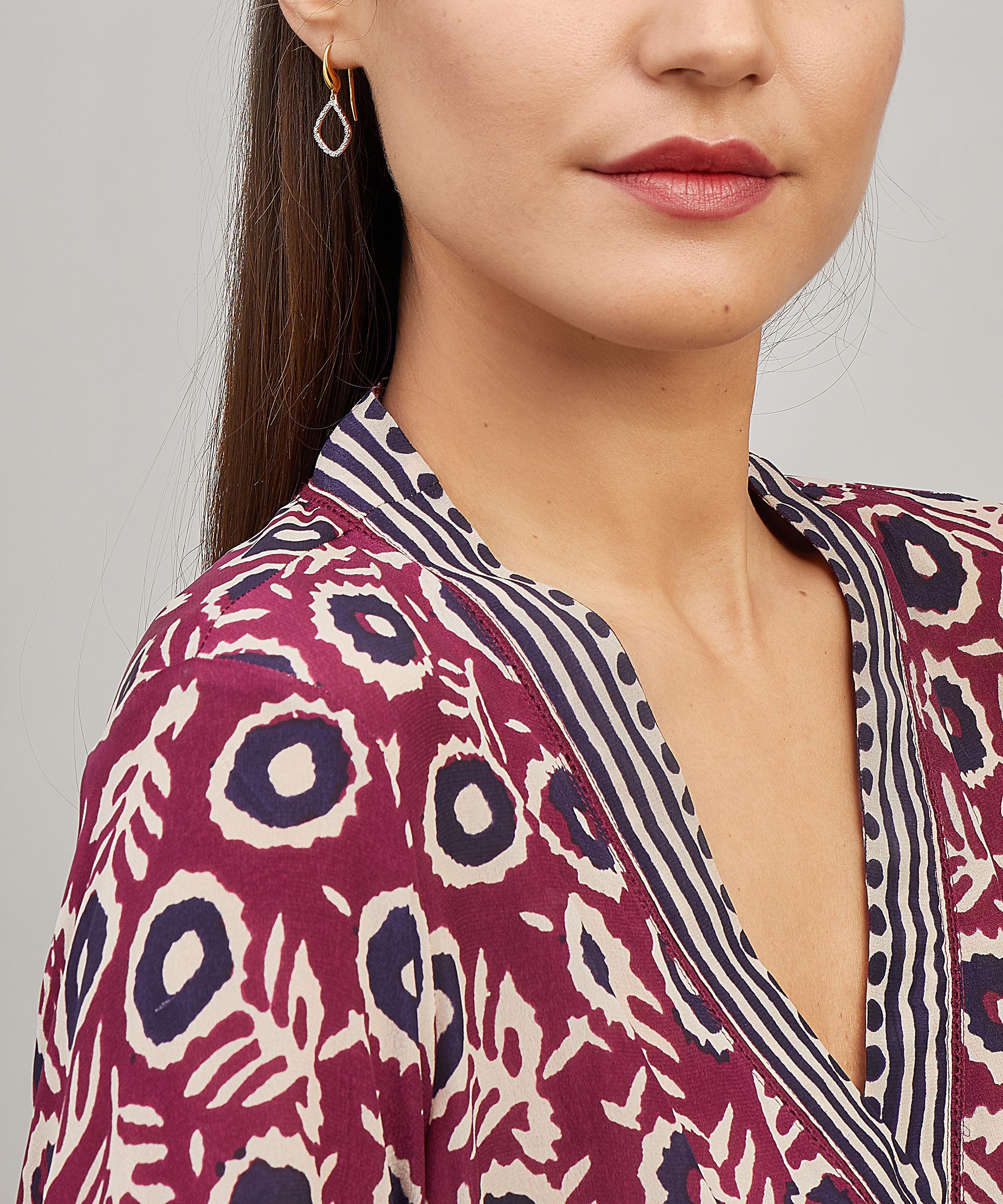 Monica Vinader - Gold Plated Vermeil Silver Riva Kite Diamond Earrings image number 1