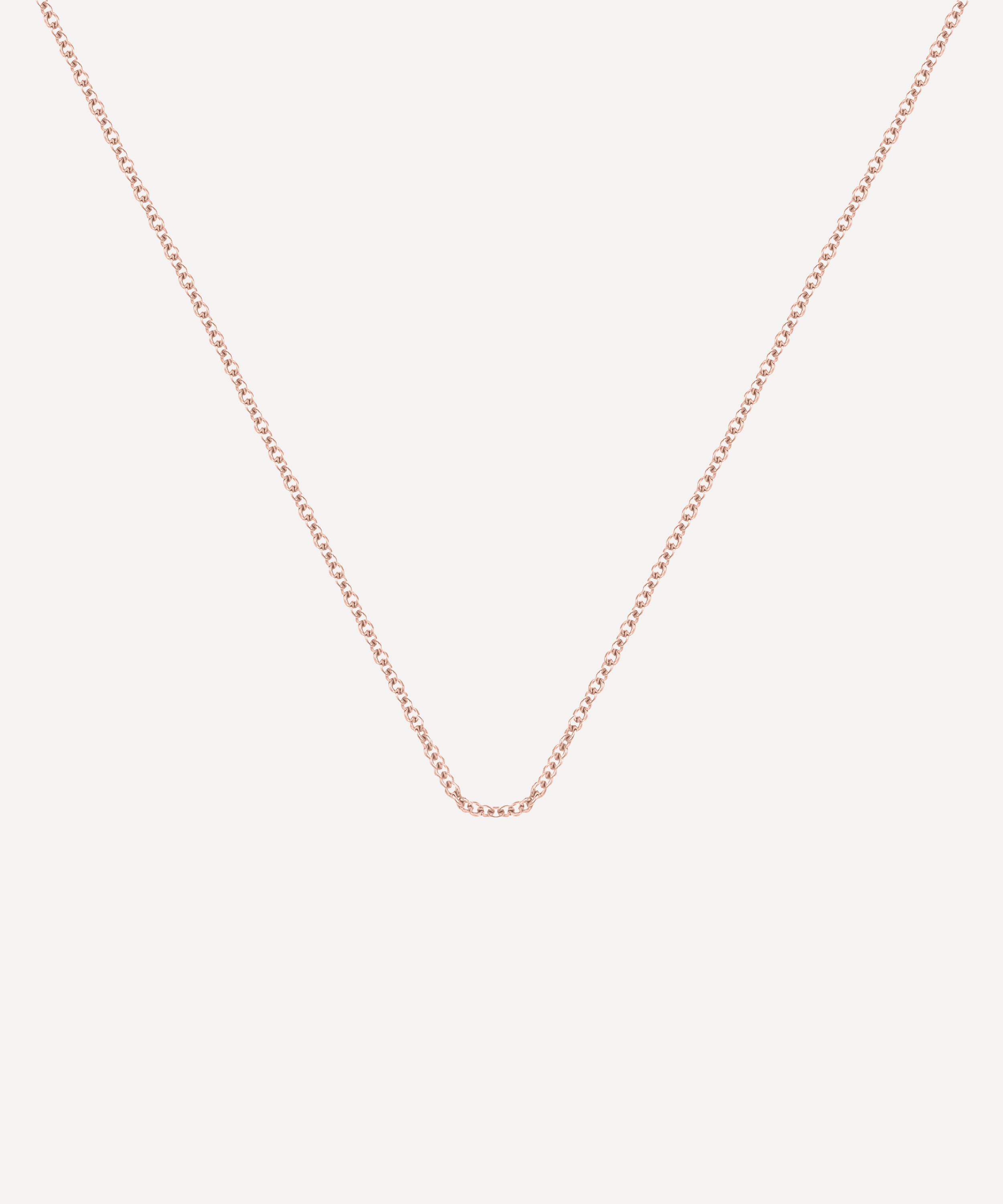 Rose gold fine hot sale chain necklace