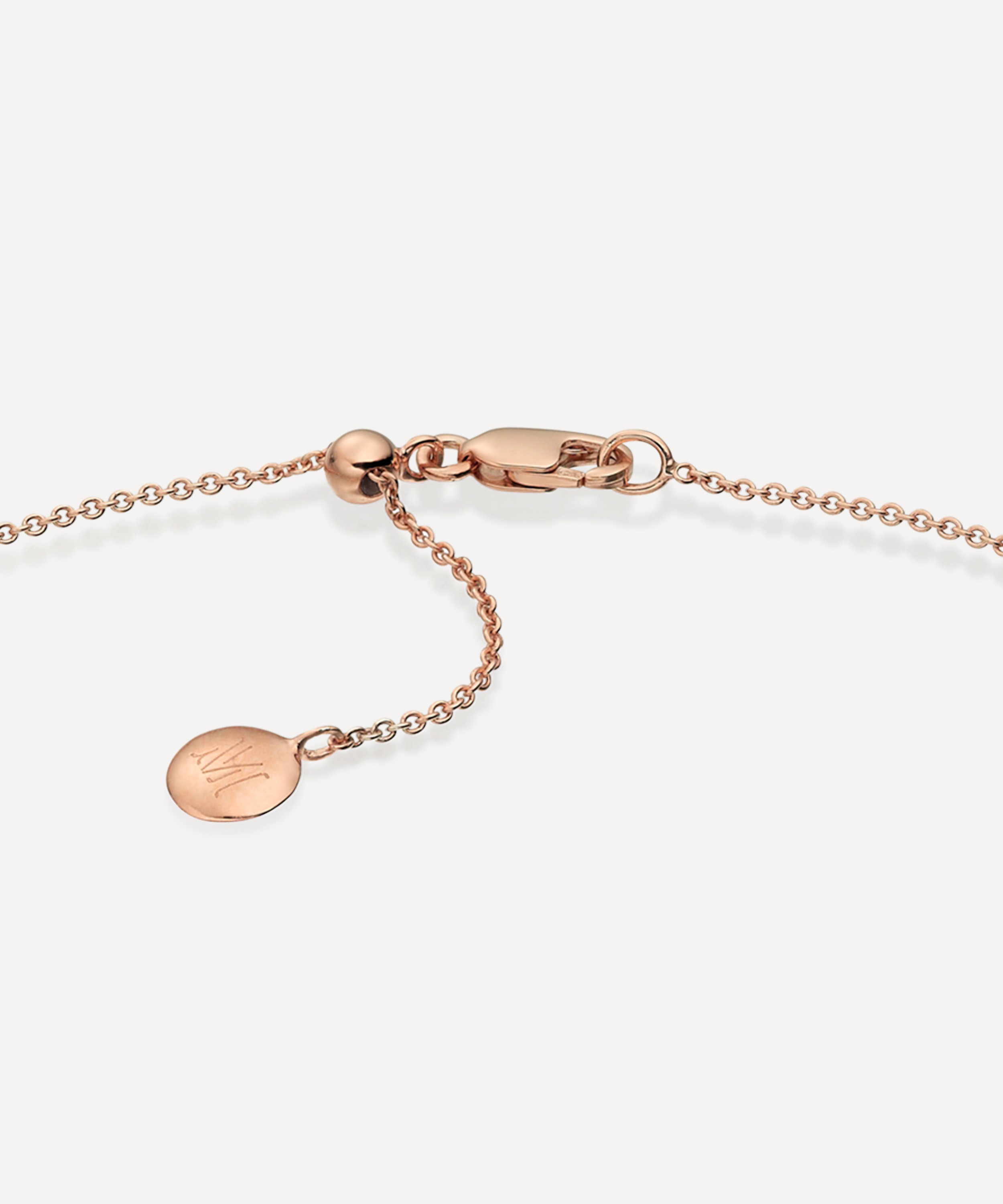 Monica Vinader - Rose Gold Plated Vermeil Silver Fine Chain Necklace image number 1