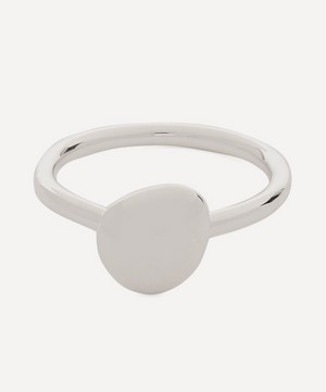 Monica Vinader - Silver Nura Small Pebble Stacking Ring image number 0