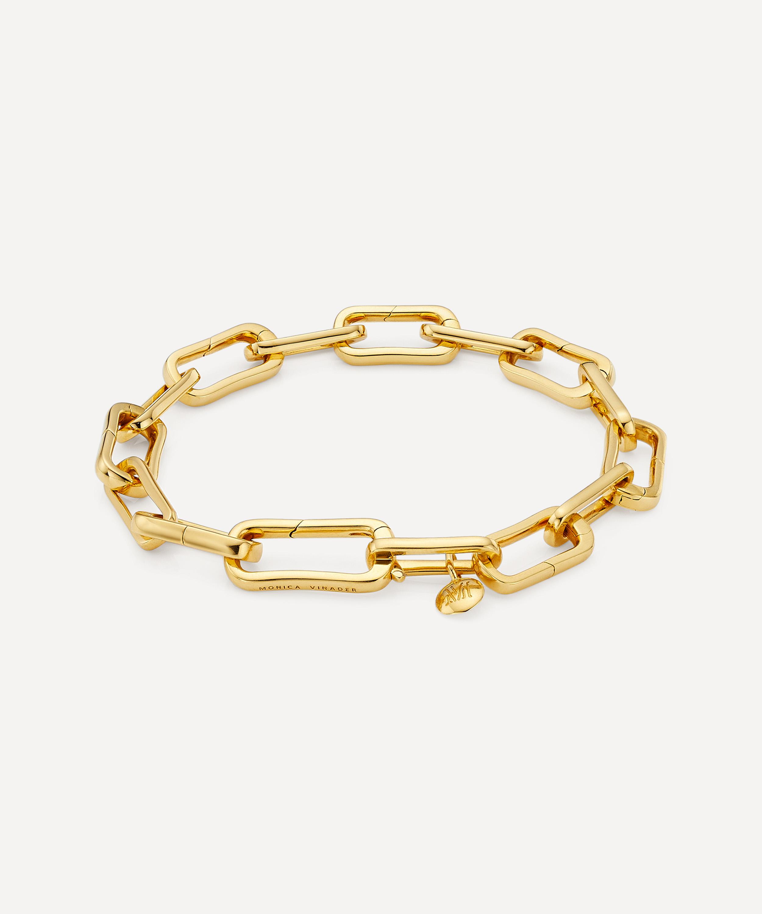 Monica Vinader - Gold Plated Vermeil Silver Alta Capture Charm Bracelet