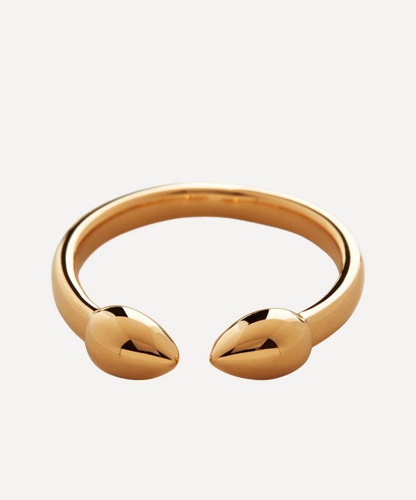 Monica Vinader - Gold Plated Vermeil Silver Fiji Bud Ring image number null
