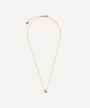 Monica Vinader - Gold Plated Vermeil Silver Linear Solo Diamond Necklace image number 0