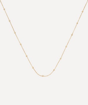 Monica Vinader - Gold Plated Vermeil Silver Long Fine Beaded Chain Necklace image number 0