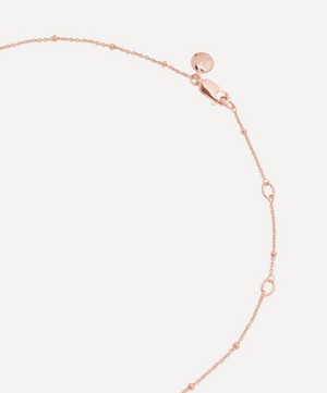 Monica Vinader - Rose Gold Plated Vermeil Silver Long Fine Beaded Chain image number 3