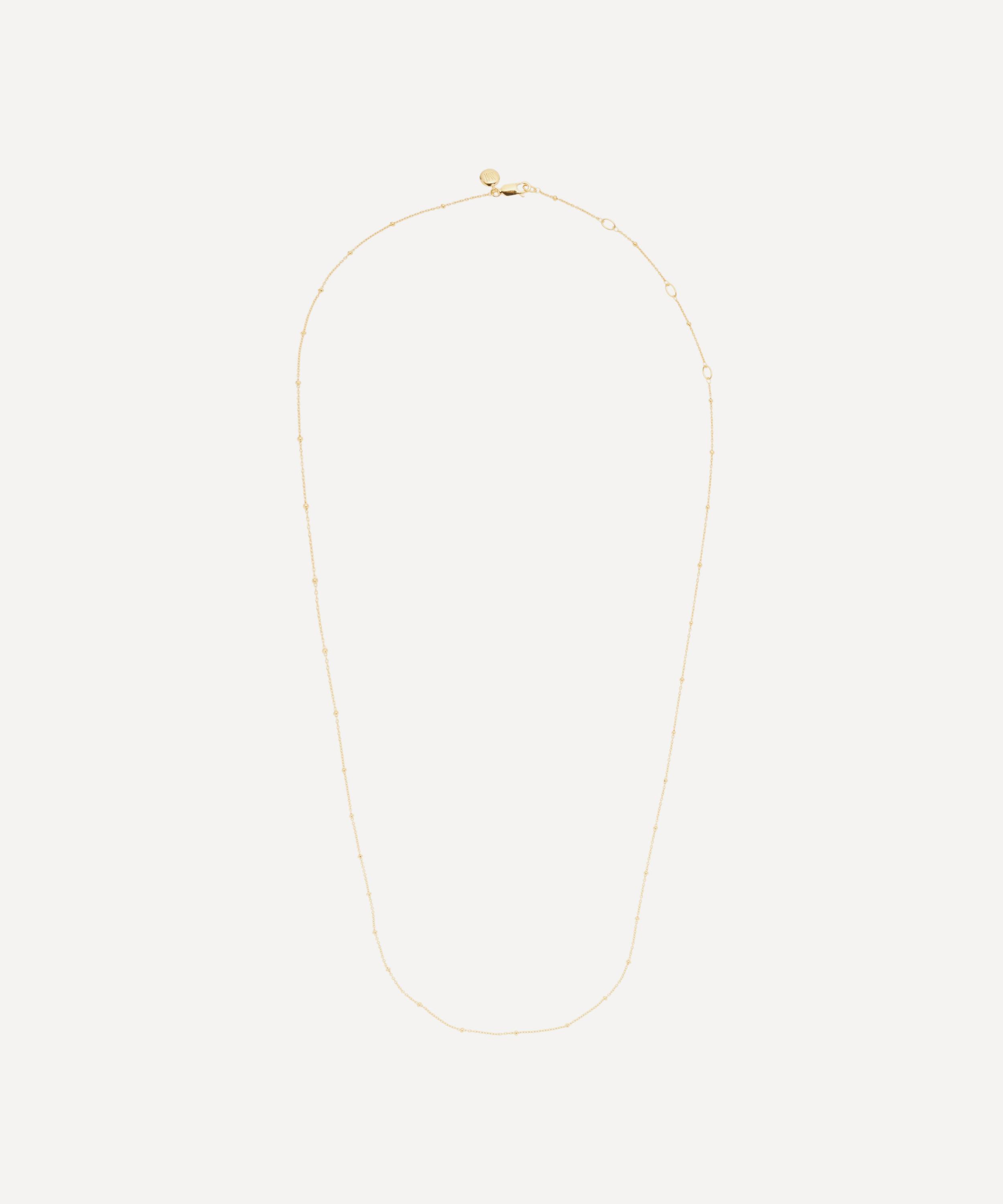 Monica Vinader - Gold Plated Vermeil Silver Short Fine Beaded Chain image number 0