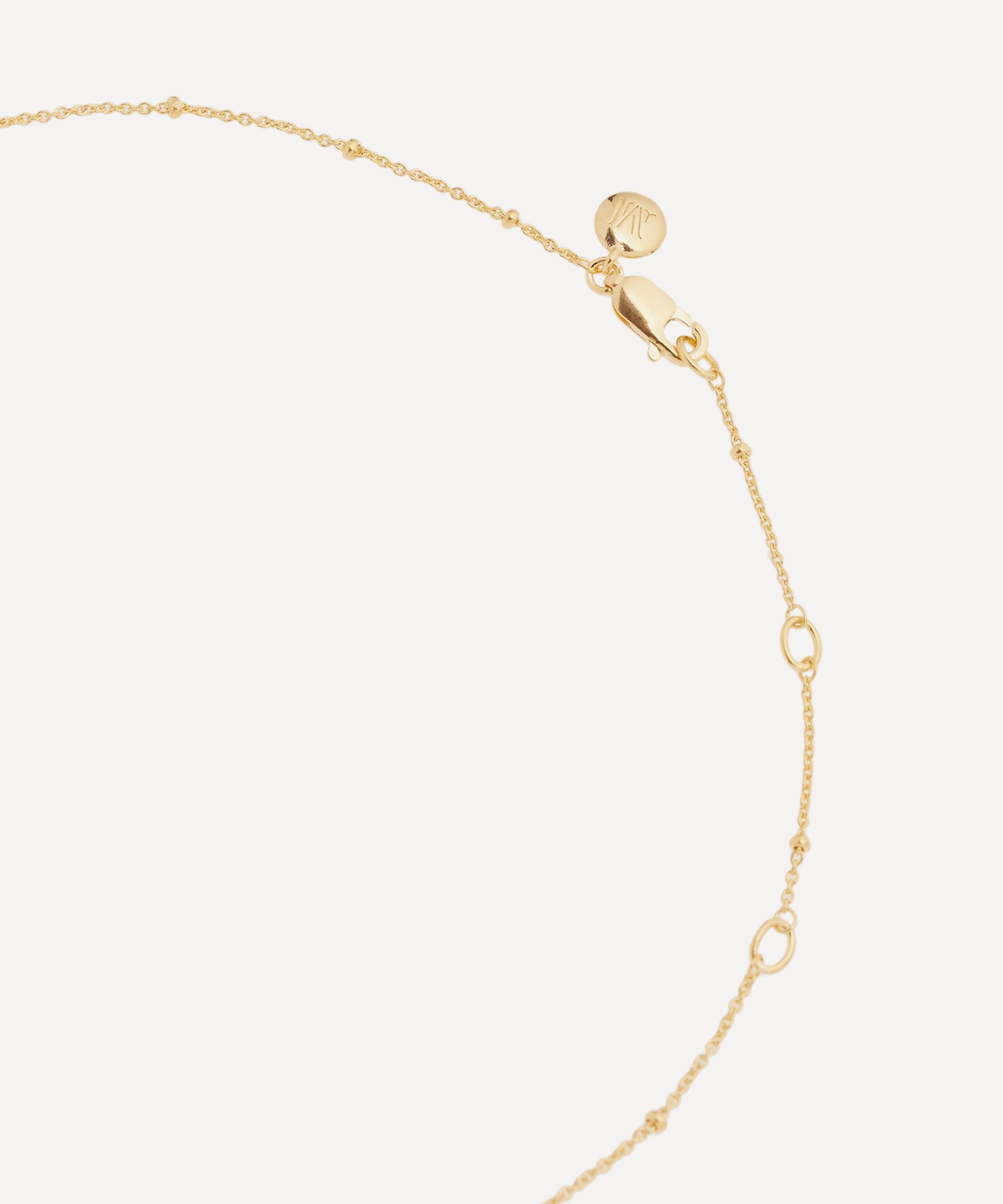 Monica Vinader - Gold Plated Vermeil Silver Short Fine Beaded Chain image number 2