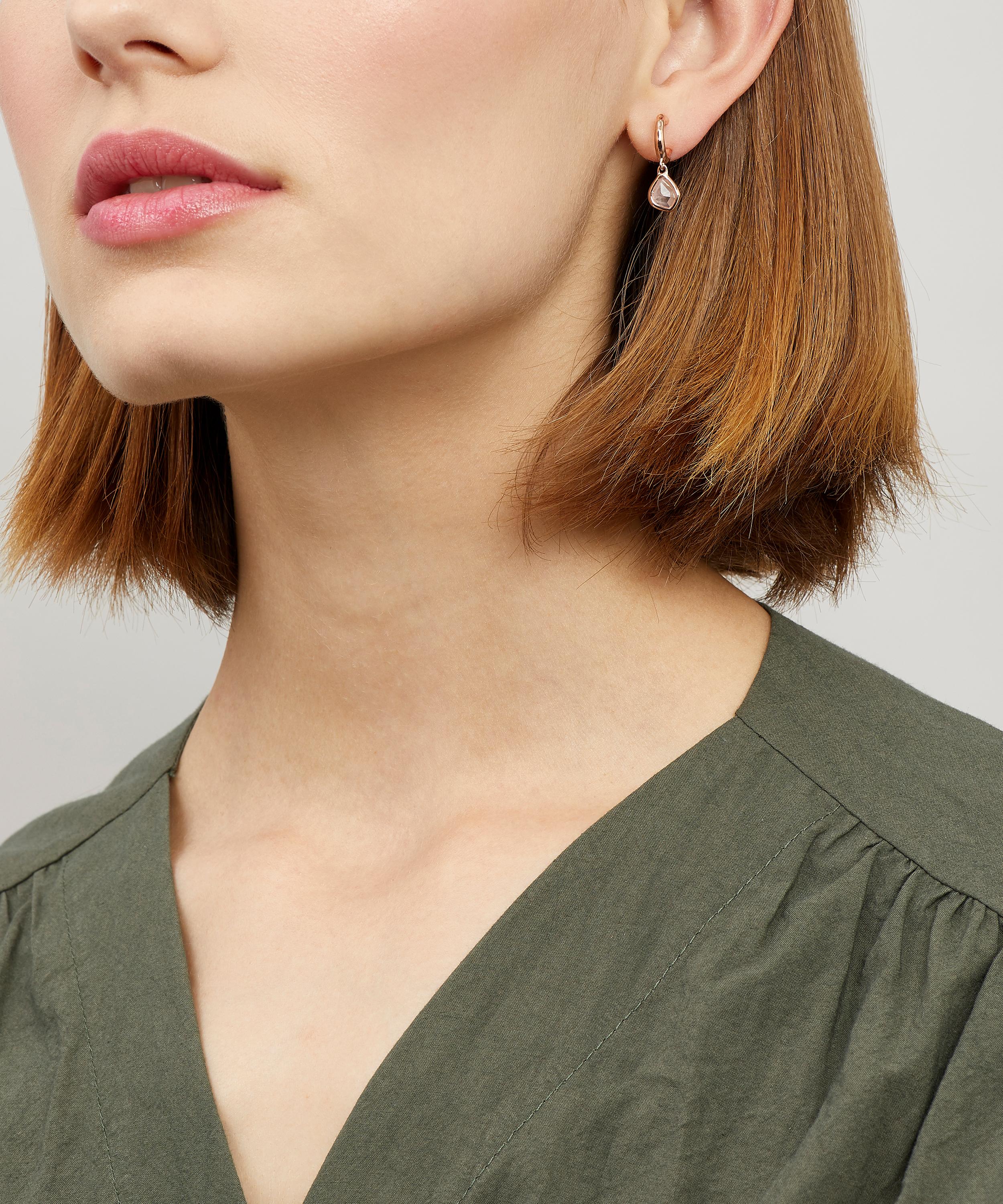 Monica vinader siren mini deals nugget hoop earrings