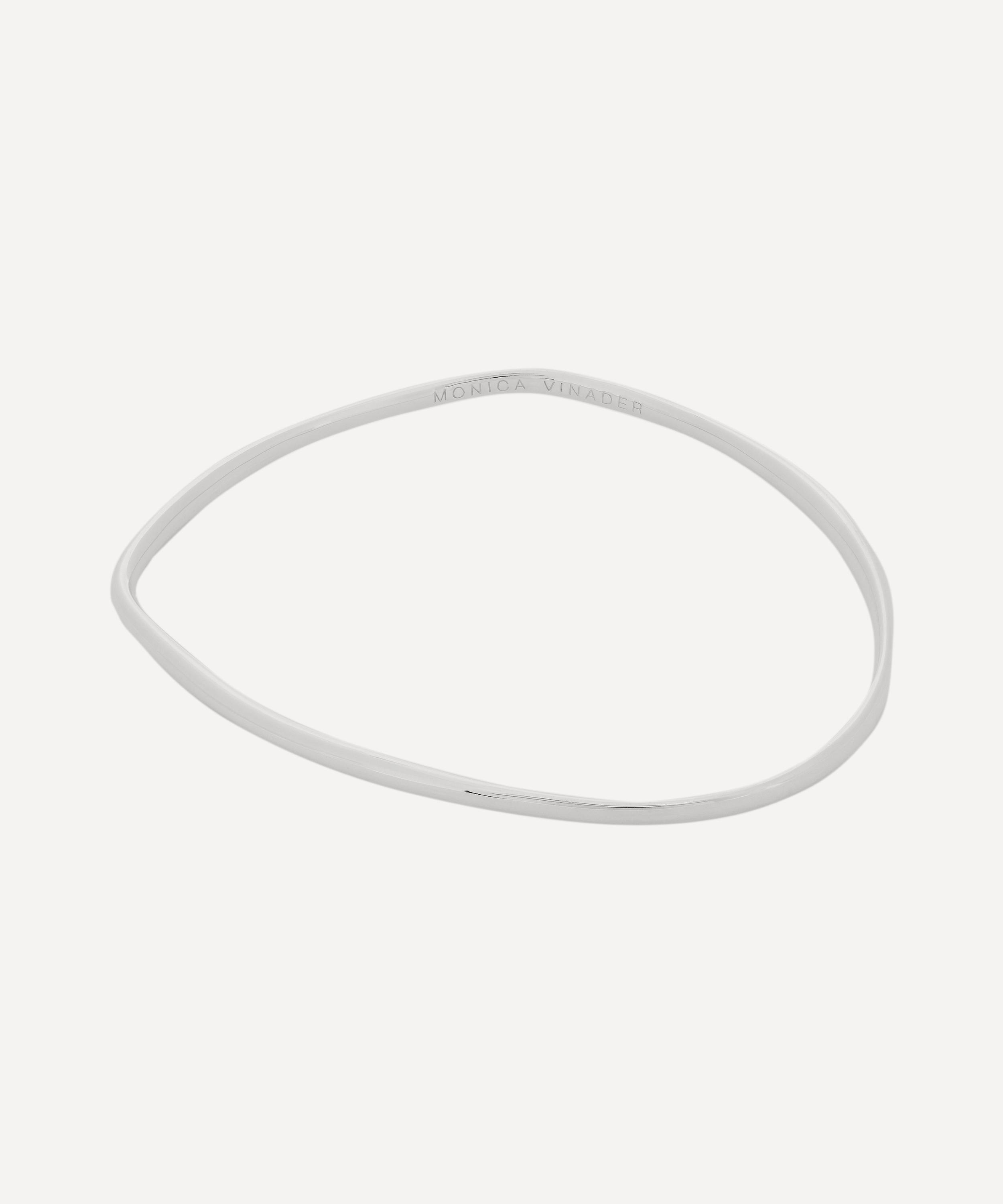 Monica Vinader - Silver Nura Reef Medium Bangle image number 