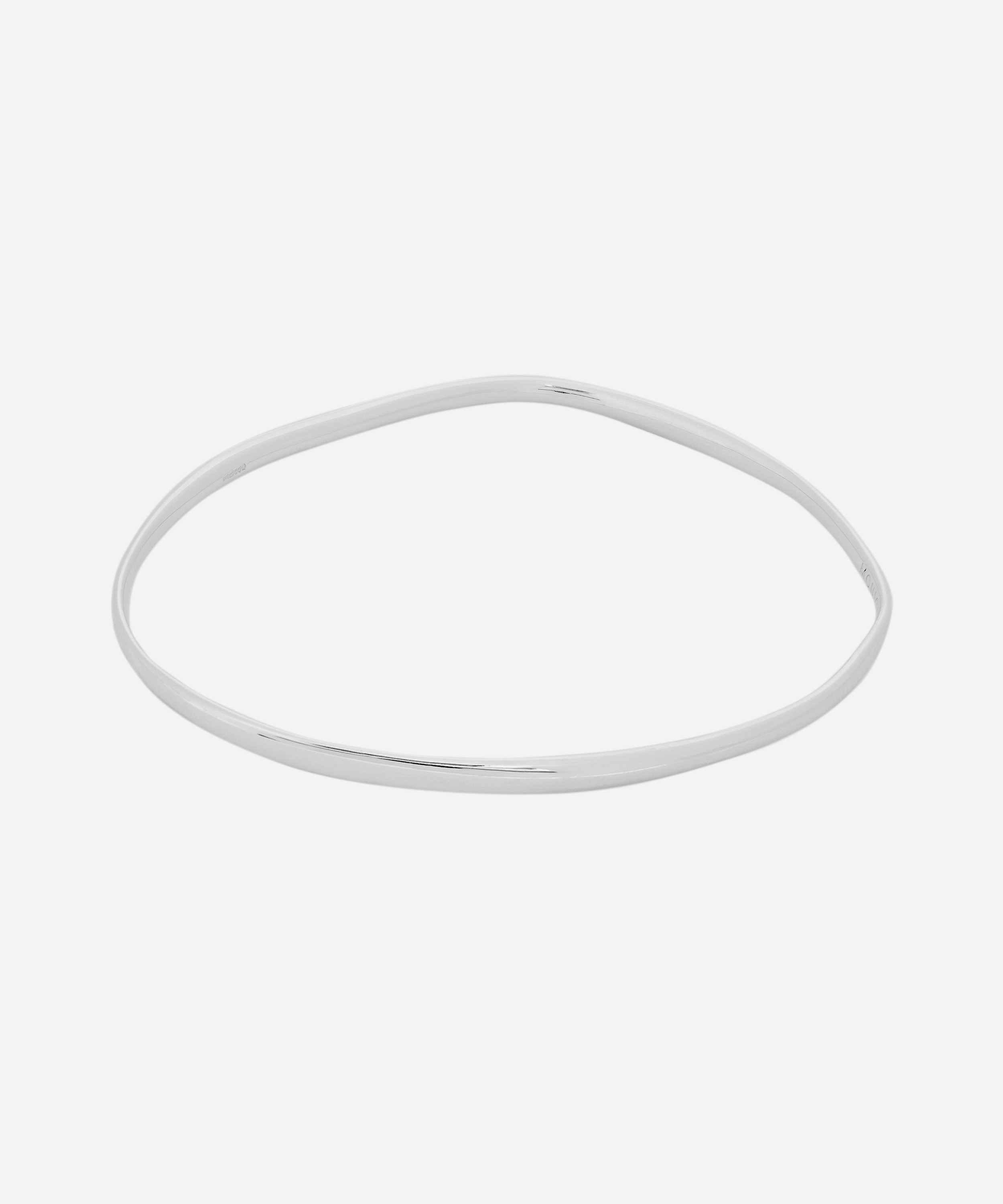 Monica Vinader - Silver Nura Reef Medium Bangle image number 2