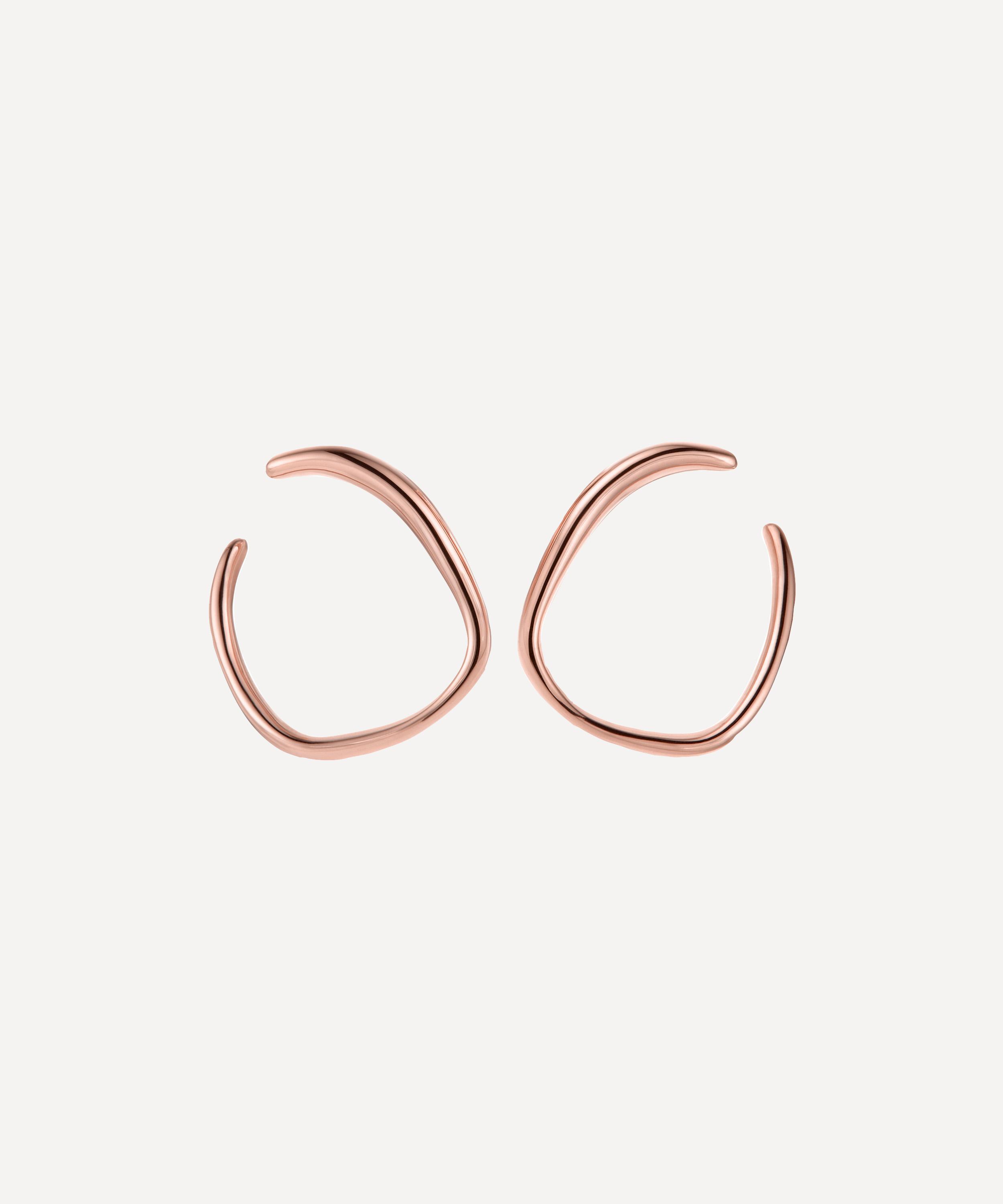 Monica Vinader - Rose Gold Plated Vermeil Silver Nura Reef Wrap Earrings image number 0