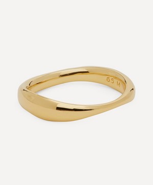 Monica Vinader - Gold Plated Vermeil Silver Nura Reef Stacking Ring image number 2