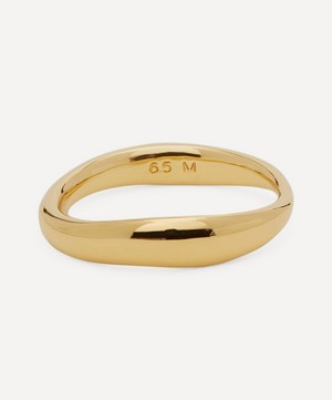 Monica Vinader - Gold Plated Vermeil Silver Nura Reef Stacking Ring image number 3