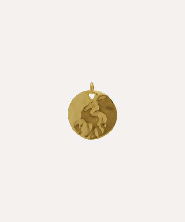 Monica Vinader - Gold Plated Vermeil Silver Siren Shore Pendant Charm image number null