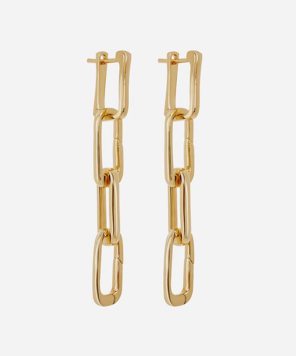 Monica Vinader - Gold Plated Vermeil Silver Alta Capture Charm Cocktail Earrings image number 0