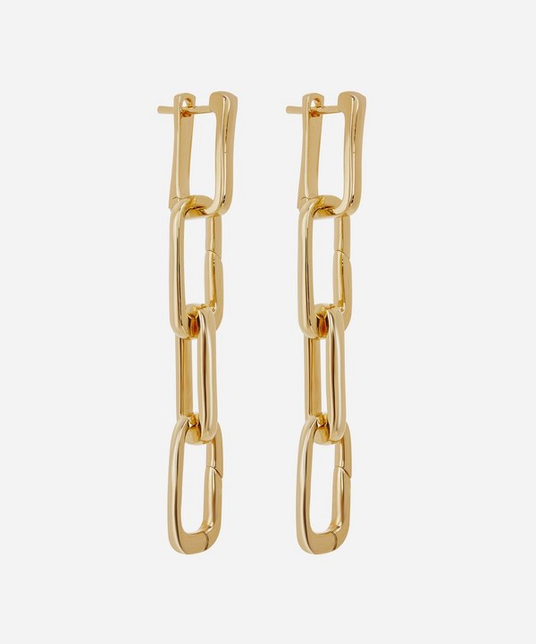 Monica Vinader - Gold Plated Vermeil Silver Alta Capture Charm Cocktail Earrings image number null