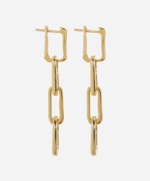Monica Vinader - Gold Plated Vermeil Silver Alta Capture Charm Cocktail Earrings image number 2