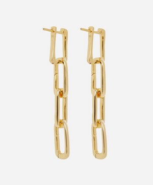 Monica Vinader - Gold Plated Vermeil Silver Alta Capture Charm Cocktail Earrings image number 3