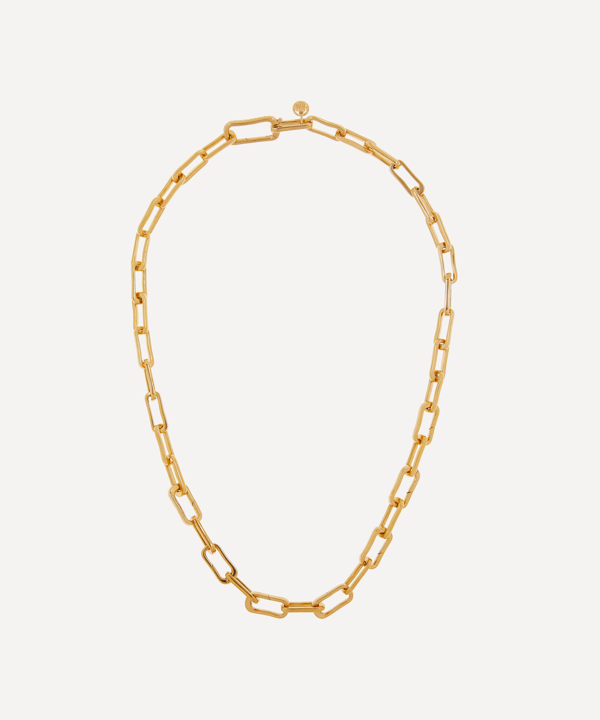 Monica Vinader - Gold Plated Vermeil Silver Alta Capture Charm Necklace image number 0