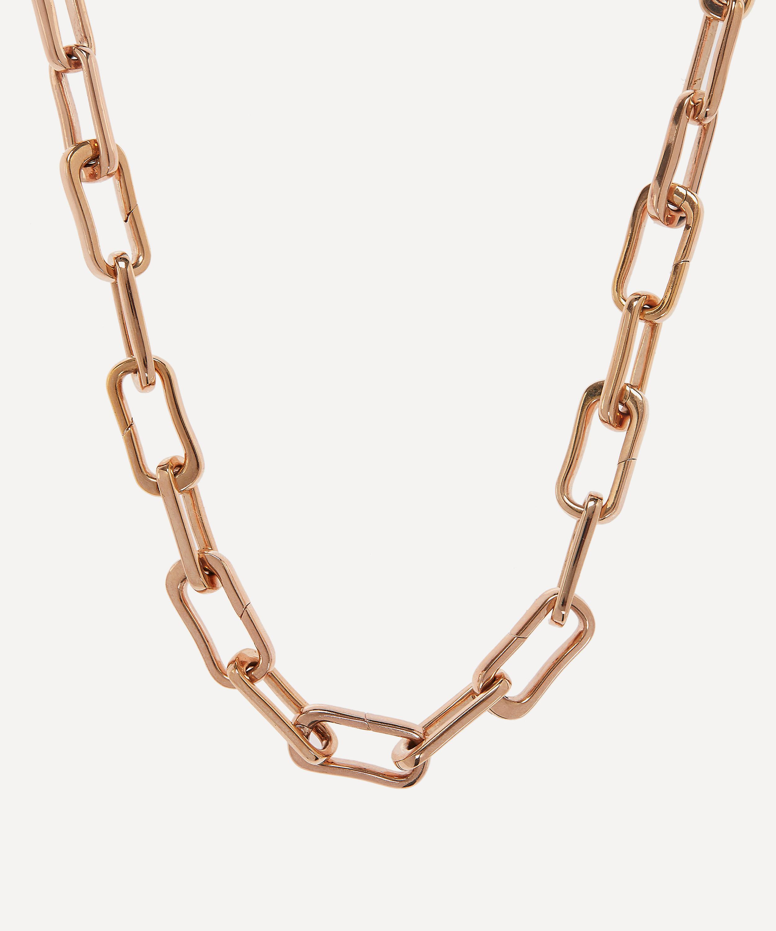 Monica Vinader - Rose Gold Plated Vermeil Silver Alta Capture Charm Necklace image number 0