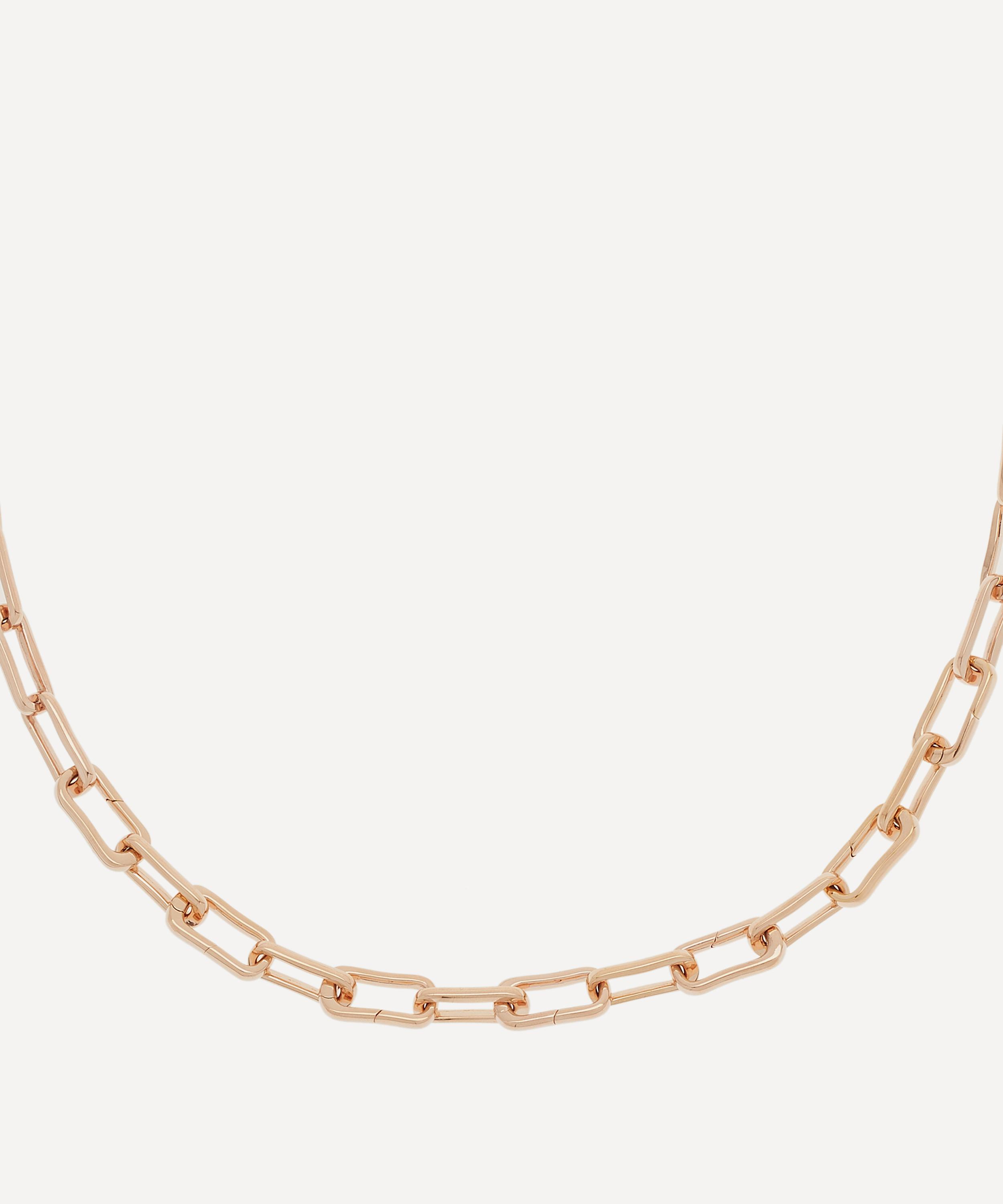 Monica Vinader - Rose Gold Plated Vermeil Silver Alta Capture Charm Necklace image number 1